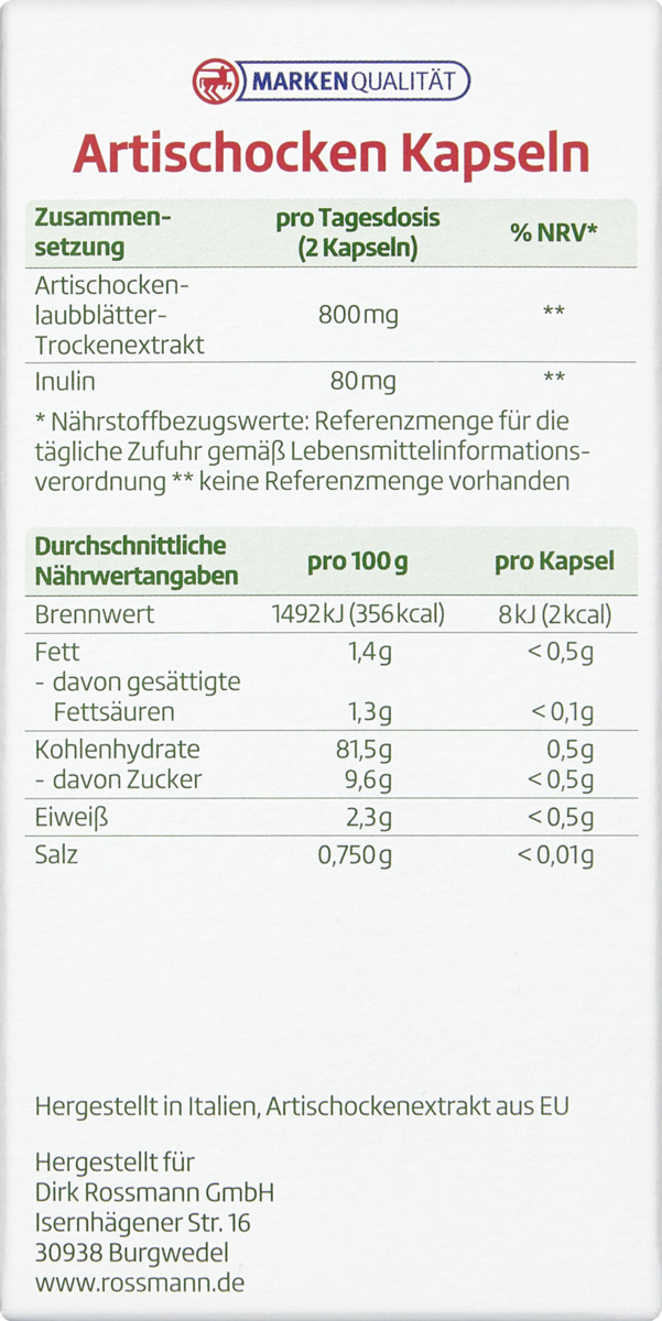 Bild 4 von altapharma Artischocken Kapseln