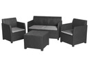 Bild 1 von LIVARNO home Loungeset, 4-teilig, Pre Zero, anthrazit/grau