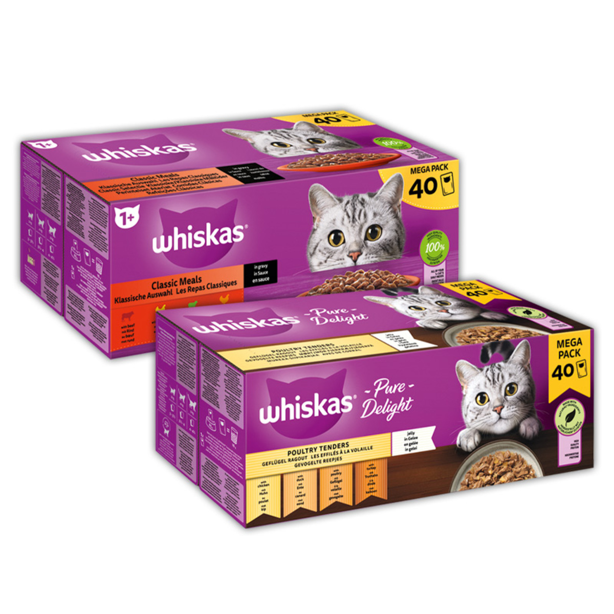 Bild 1 von Whiskas Katzennassnahrung Portionsbeutel
