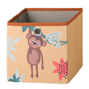 Kleine Aufbewahrungsbox mit Affen-Motiv