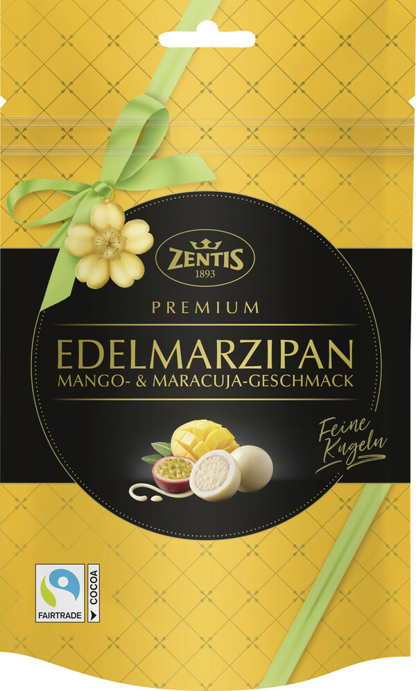 Bild 1 von Zentis Premium Edelmarzipan Mango- & Maracuja-Geschmack 90
