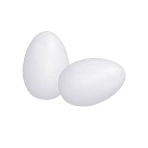 Bastel-Ei aus Styropor 2 Stück 8 cm