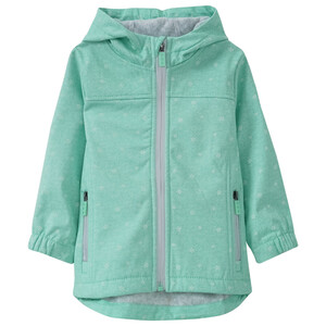 Mädchen Softshelljacke mit Blümchen-Allover
