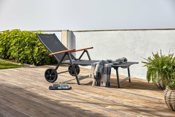 Bild 2 von Sonnenliege KARLSHAMN B81xL190 dkl. grau