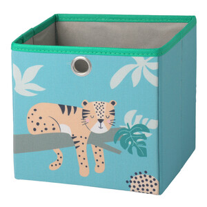 Kleine Aufbewahrungsbox mit Tiger-Motiv