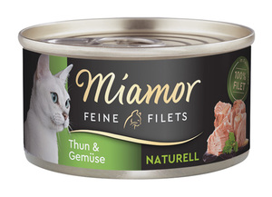 Miamor Feine Filets Naturelle 24x80g Thunfisch & Gemüse
