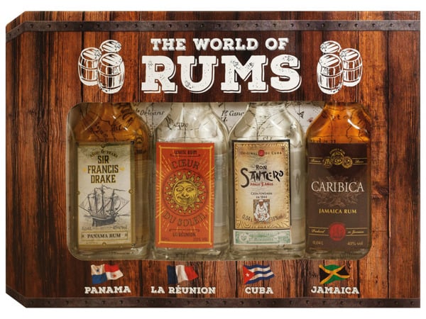 Bild 1 von World of Rums Box 4 x 40 ml, 37,5-40% Vol