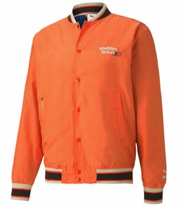 PUMA x Randomevent Bomber-Jacke Freizeit-Jacke für Damen und Herren Orange