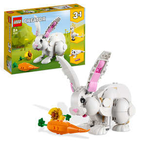 LEGO Creator 31133 Weißer Hase Bausatz, Mehrfarbig