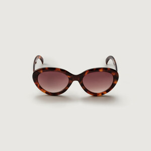 Cat-Eye-Sonnenbrille in Hornoptik