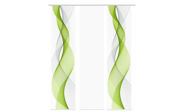 Bild 1 von Schiebevorhang Set 3tlg. grün Maße (cm): B: 60 H: 245 Gardinen & Sichtschutz
