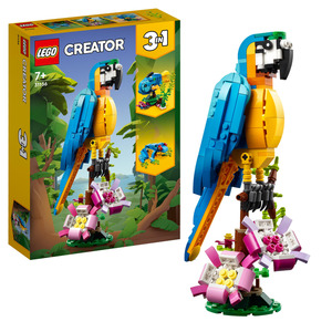 LEGO Creator 31136 Exotischer Papagei Bausatz, Mehrfarbig