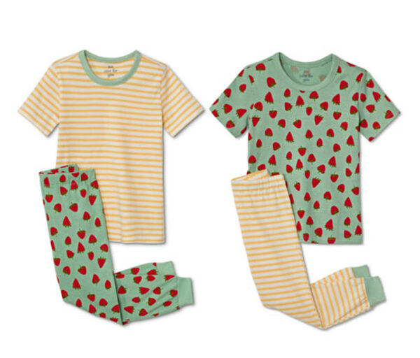 Bild 1 von 2 Kinder-Pyjamas, Erdbeer-Alloverprint
