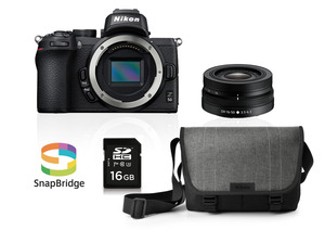 NIKON Z 50 Kit Systemkamera mit Objektiv 16-50 mm , 8 cm Display Touchscreen, WLAN