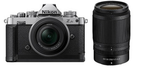 NIKON Z fc Kit Systemkamera mit Objektiv 16-50mm, 50-250 mm , 7,5 cm Display Touchscreen, WLAN