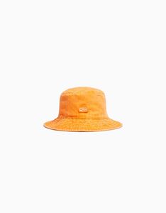 Bershka Bucket Hat Im Washed-Look Damen Orange