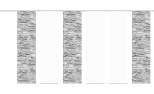 Schiebevorhang Set 6tlg. grau Maße (cm): B: 60 H: 245 Gardinen & Sichtschutz