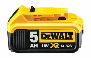 DeWalt »DCB184-XJ - Ersatz-Akku 18,0 Volt / 5,0 Ah XR Li-Ion - Schiebe-Akku« Akku, kombatibel m. allen DeWalt 18 Volt XR-Maschinen - 65 x 110 mm