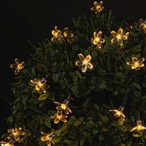Solar-Lichterkette mit Blumen, ca. 2m