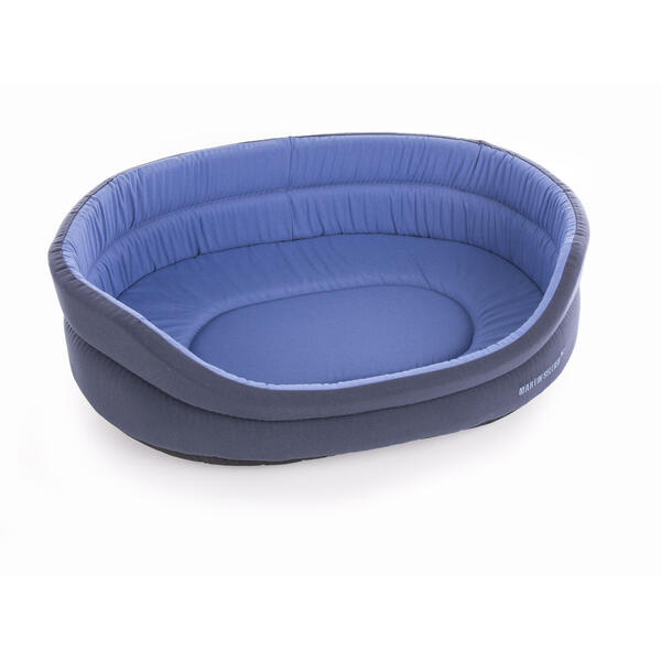 Bild 1 von Hundkorb herausnehmbares Kissen blau/grau meliert