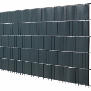 PVC-Sichtschutzstreifen auf Rolle Anthrazit 19 cm x 20,5 m