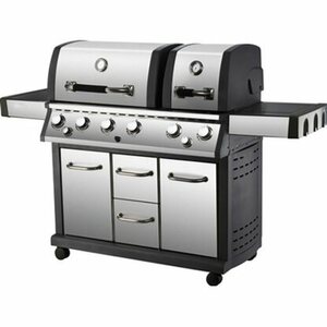 El Fuego Gasgrill Aurora mit 6 Brennern, Seitenbrenner & Heckbrenner Silber