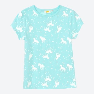 Mädchen-T-Shirt mit Pferde-Muster