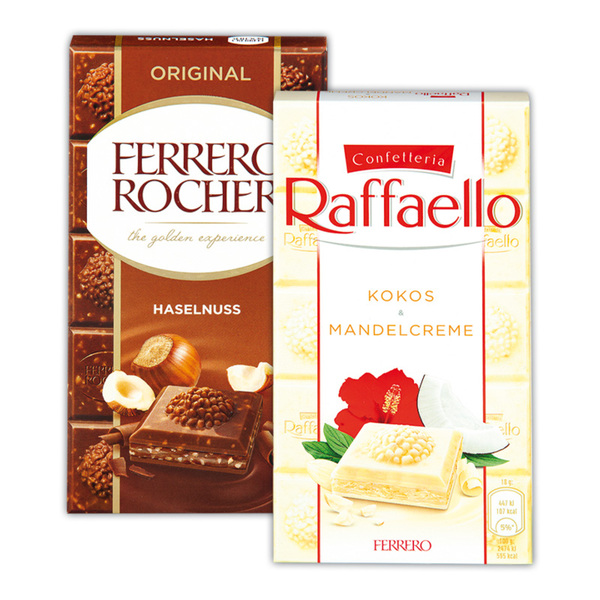 Bild 1 von Raffaello/Ferrero Rocher Tafelschokolade