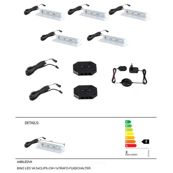 Bild 1 von Carryhome GLASBODENBELEUCHTUNGS-SET Transparent