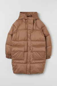 H&M Puffer Jacket Hellbraun, Mäntel in Größe XXL. Farbe: Light brown