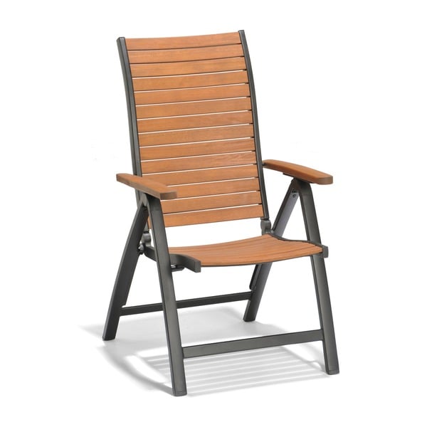 Bild 1 von METRO Professional LYNX Stuhl, Aluminium / Eukalyptus, 71 x 61,9 x 107,1 cm, klappbar, braun / schwarz