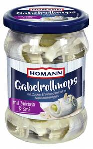 Homann Gabelrollmops mit Zwiebeln & Senf