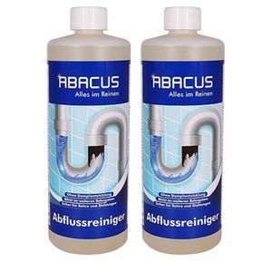ABACUS Abflussreiniger für alle Rohre & Dichtungen 2x 1l
