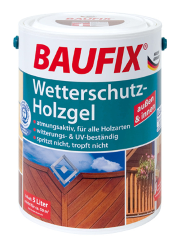 Bild 1 von BAUFIX Wetterschutz-Holzgel Farblos