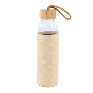 Trinkflasche mit Schutz aus Leinen 500ml