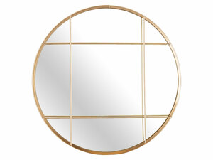 Spiegelprofi Metallspiegel »FINE«, mit Rahmen in Gitter-Optik, goldfarbig