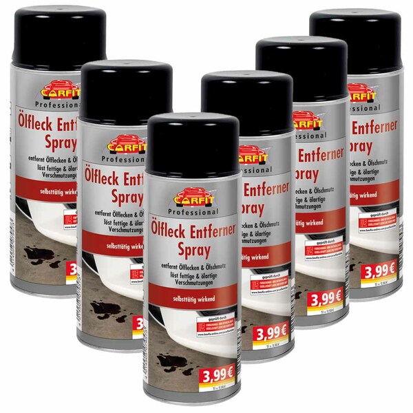 Bild 1 von Carfit Ölfleck-Entferner-Spray 400 ml - 6er-Set