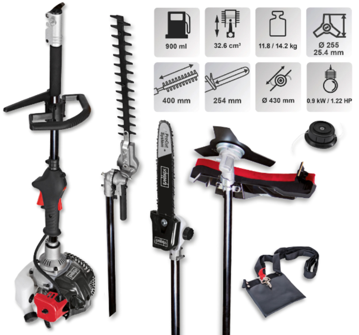 Bild 1 von SCHEPPACH 4-in-1-Multifunktionsgartengerät*