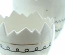 Bild 4 von HomeLiving Pflanzer "Style", 2er Set Blumentopf Eierschale Porzellan Topf gemustert, Ostern