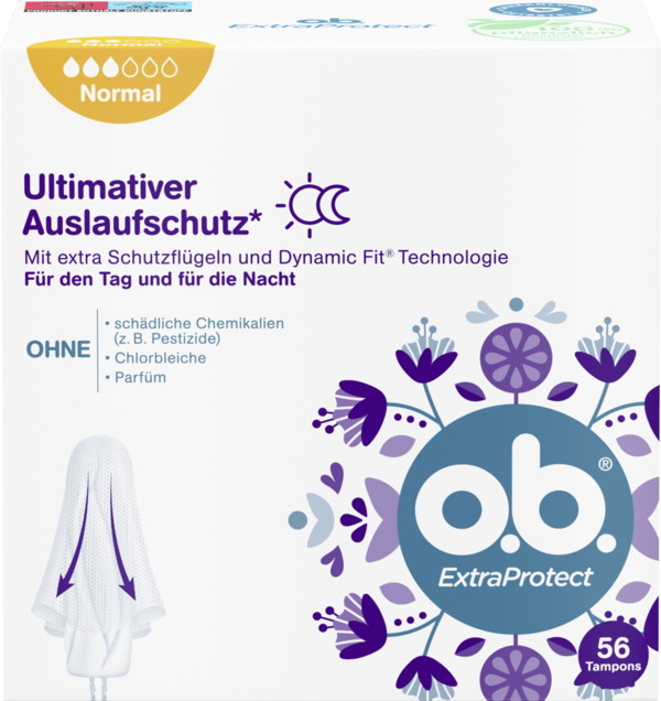 Bild 1 von o.b. ExtraProtect Tampons Normal