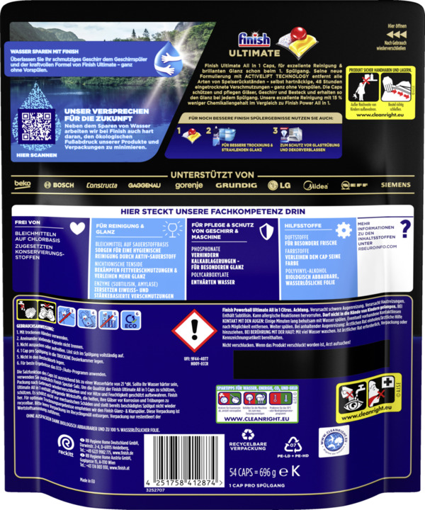 Bild 2 von Finish Ultimate All in 1 Caps Citrus Maxi Pack