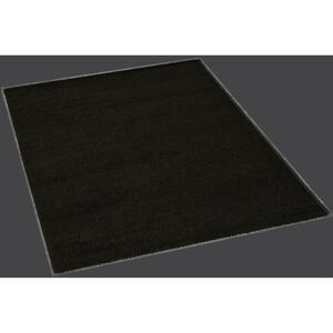 Langflorteppich schwarz B/L: ca. 80x150 cm