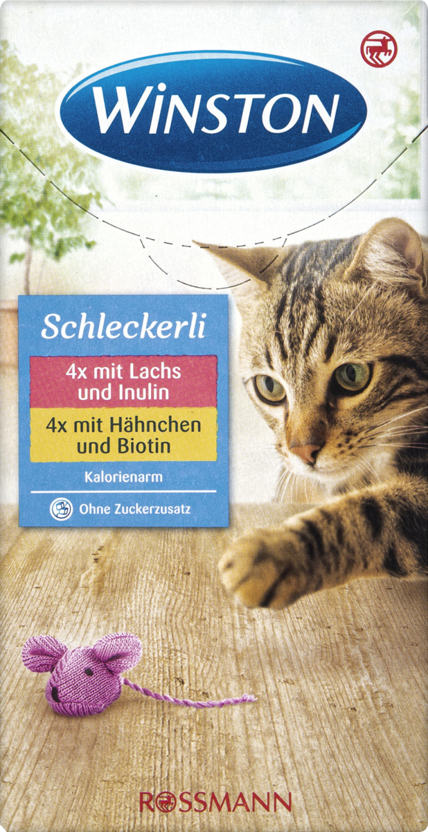 Bild 1 von Winston 2x4 Schleckerli mit Lachs & Inulin, mit Hähnche 0.79 EUR/100 g