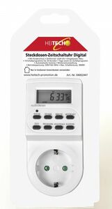 Heitech Steckdosen- Digital- Zeitschaltuhr