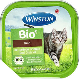 Winston Bio Rind mit grünen Bohnen & Distelöl (12 x 100.00g)
