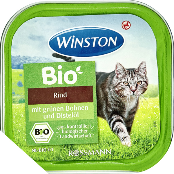 Bild 1 von Winston Bio Rind mit grünen Bohnen & Distelöl (12 x 100.00g)