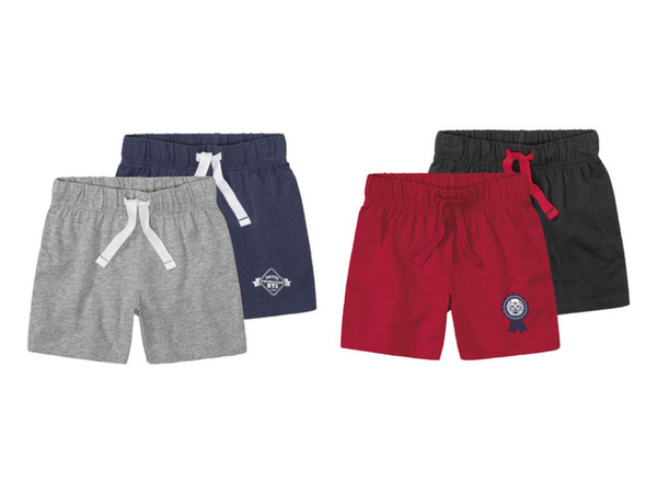 Bild 1 von lupilu® Kleinkinder Jungen Shorts, 2 Stück, mit Bindeband