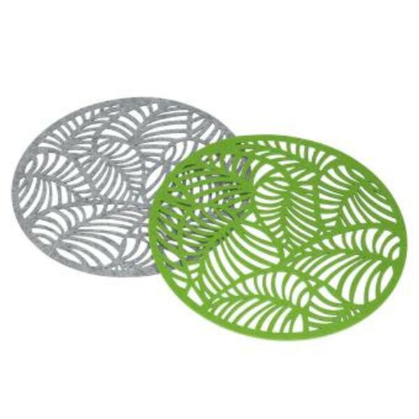 Bild 1 von KODi season Tischset Blattdesign rund 35 cm Filz  verschiedene Varianten