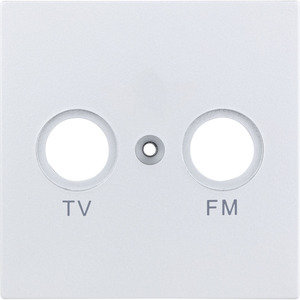 Abdeckung für Antennensteckdose 'Designline' TV/RV silbern