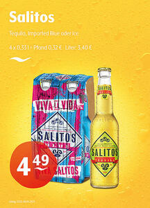 Salitos Tequila, Imported Blue oder Ice